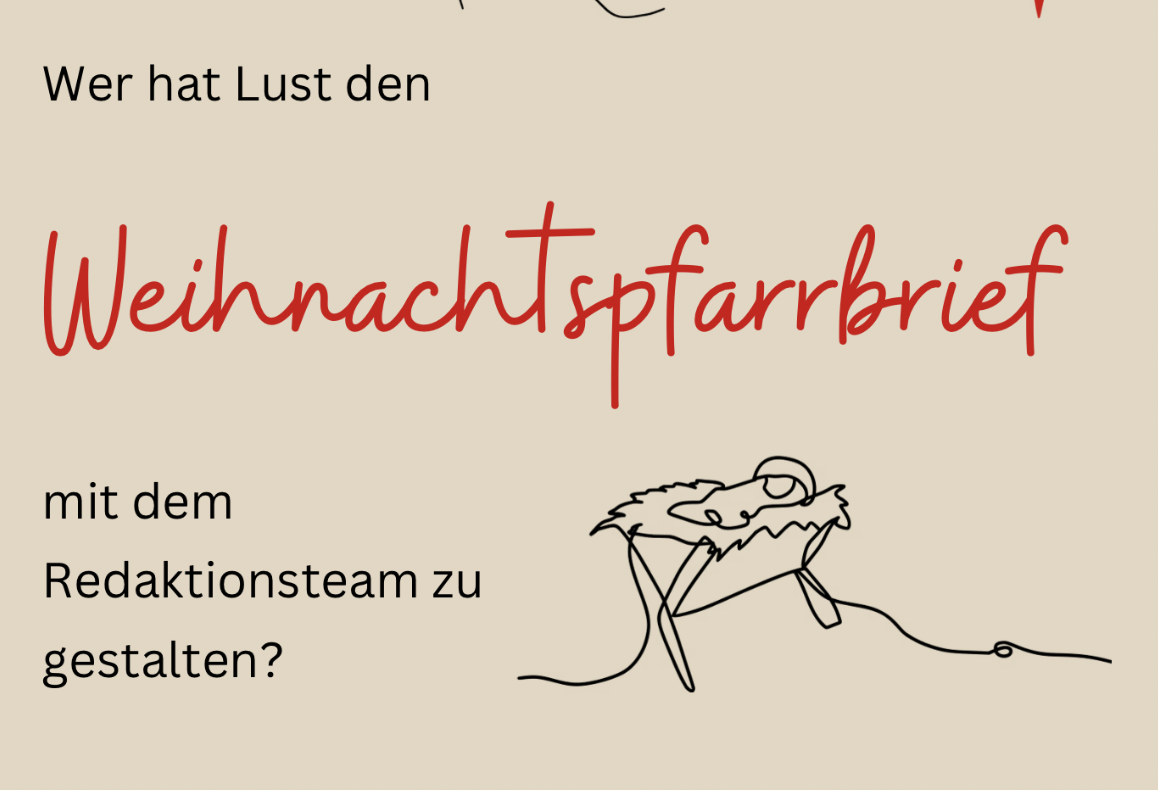 Beige Rot Schwarz Illustrativ Weihnachten Gottesdienst Einladung Kirche Veranstaltung Flyer