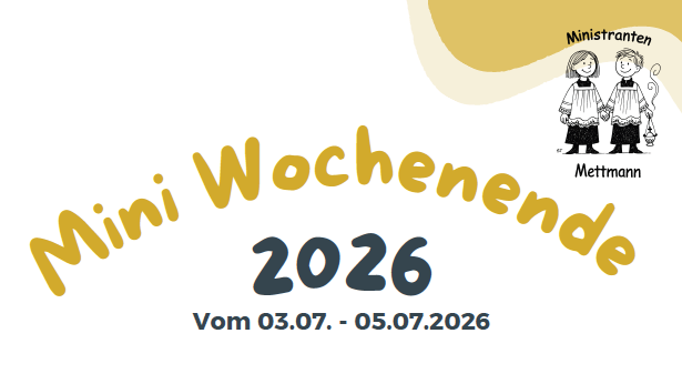 Einladung Miniwochenende 2026