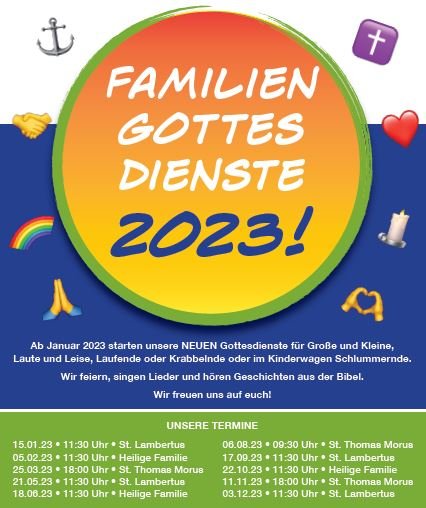 Familiengottesdienste 2023 Foto