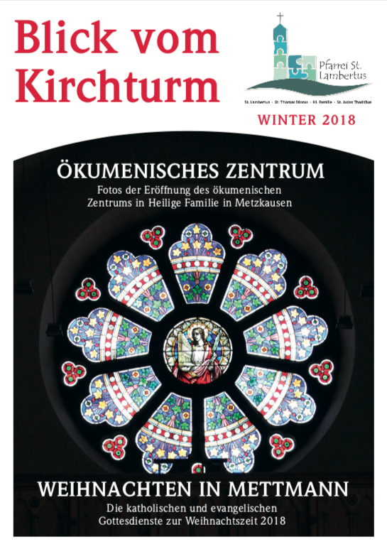 Pfarrbrief 2018 Winter - Titelbild (c) Pfarrei St. Lambertus Mettmann
