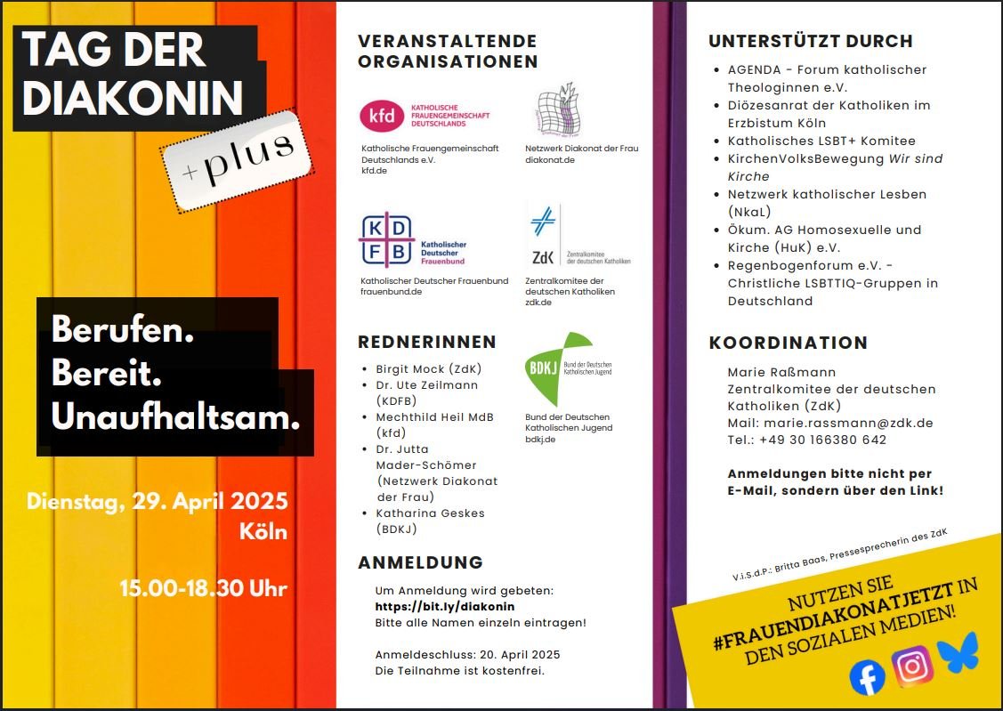 Tag der Diakonin 2025 - Flyer Seite 2 von 2